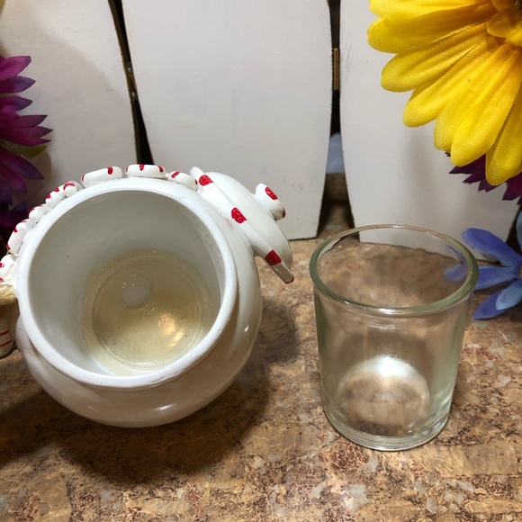 2 Retired Yankee Candle Festive Elf Jar Holder & Elf Cookie Jar Votive Holder - Picture 13 of 13